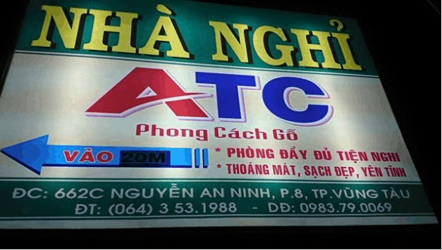Nhà nghỉ gần bãi sau Vũng Tàu giá rẻ - ATC
